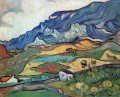 Les Alpilles Mountain Landscape near South Reme Vincent van Gogh
